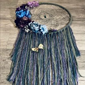 Quartz and butterfly dreamcatcher